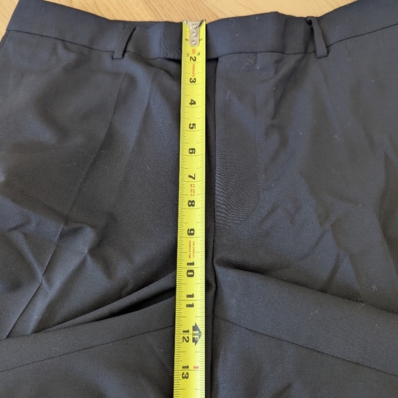 Boss Hugo Boss 38R Black James Brown Virgin Wool Modern Flat-Front Dress Pants - Picture 7 of 12